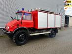 Unimog Mercedes-Benz U 416 Brandweer in topstaat, Overige merken, 15 km/l, Zwart, Vierwielaandrijving