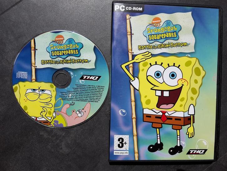 PC Game - Spongebob Squarepants Battle for Bikini Bottom, Spelcomputers en Games, Games | Pc, Zo goed als nieuw, Avontuur en Actie