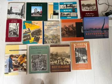 Set boeken over (oud-) Rotterdam, div. thema’s. beschikbaar voor biedingen