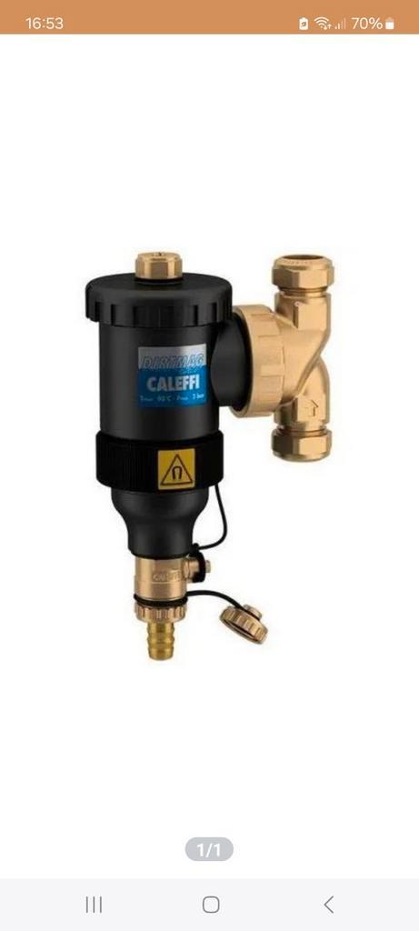 CALEFFI DIRTMAG 545302 Vuilafscheider Ø 22, Doe-het-zelf en Verbouw, Sanitair, Nieuw, Overige typen, Koper, Ophalen of Verzenden