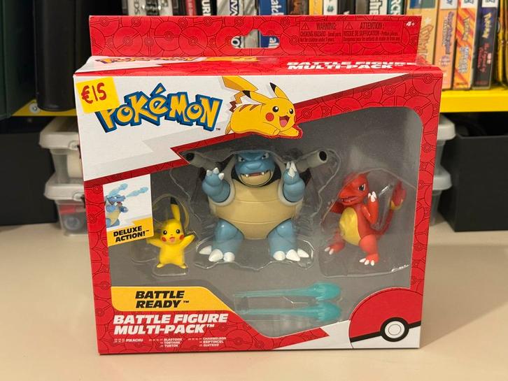 Pokemon Battle Figure Multi Blastoise Pikachu Charmeleon, Verzamelen, Poppetjes en Figuurtjes, Zo goed als nieuw, Ophalen of Verzenden