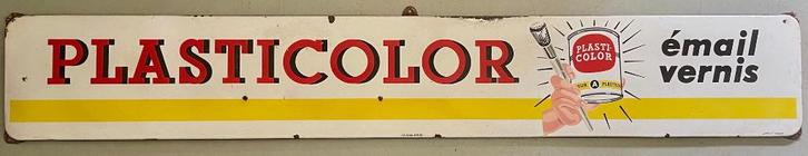 Plasticolor Pieter-Schoen verffabriek reclamebord peinture, Verzamelen, Merken en Reclamevoorwerpen, Gebruikt, Reclamebord, Ophalen
