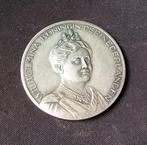 Zilveren penning van koningin Wilhelmina, Ophalen of Verzenden, Zilver, Nederland