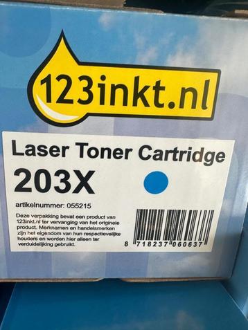 123inkt vervangt HP 203X (CF541X) toners 2x cyaan 1x zwart beschikbaar voor biedingen