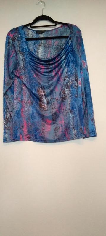 Prachtige blouse met waterval hals xxl beschikbaar voor biedingen