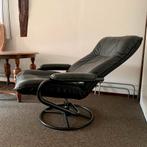 Vintage retro design fauteuil Kebe Denemarken, Huis en Inrichting, Fauteuils, Gebruikt, Leer, Ophalen