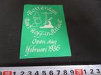 sticker Rotterdam van 't Hoff - Instituut open dag 1986, Ophalen, Zo goed als nieuw, Sticker