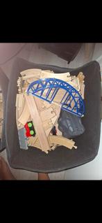 Houten Treinbaan Set - Veel Onderdelen!, Hobby en Vrije tijd, Modeltreinen | H0, Ophalen of Verzenden, Gebruikt, Treinset
