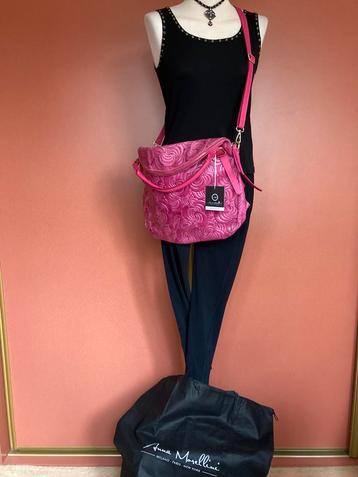 Nieuw Anna Morellini shopper tas roze echt leer😍mooi💝🌟 beschikbaar voor biedingen