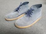 Clarks Originals Desert Coal blauw/grijs suede mt 42 ZGAN, Blauw, Boots, Clarks, Ophalen of Verzenden