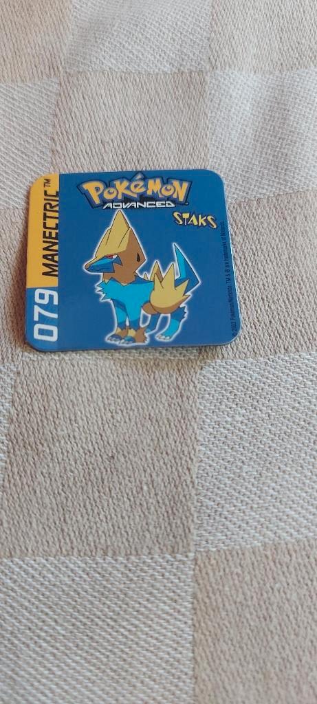 magneet speelgoed pokemon panini staks Manectric, Kinderen en Baby's, Speelgoed | Educatief en Creatief, Nieuw, Ophalen of Verzenden