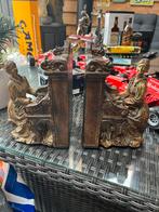 Vintage Boekensteunen met Dame aan Piano, Huis en Inrichting, Ophalen of Verzenden, Gebruikt