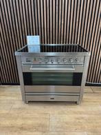 Mooie Rvs Boretti Fornuis keramisch 90 cm (Gratis bezoegen?, 5258sh, Keramisch, Grill, Ophalen of Verzenden