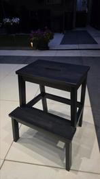 Ikea BEKVÄM Opstapje/kruk, zwart 50 cm, Huis en Inrichting, Ophalen of Verzenden, Zo goed als nieuw