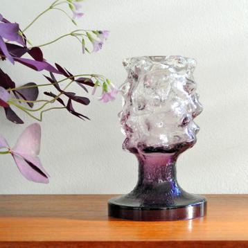 vintage ijsglas KANDELAAR Kaj Blomqvist Kumala Finland lila beschikbaar voor biedingen