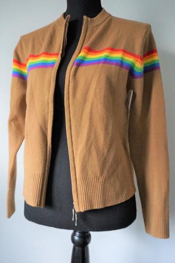 TRAMONTANA Bijzonder Bruin Vest Rood/Geel/Blauw/Paars S 36 beschikbaar voor biedingen