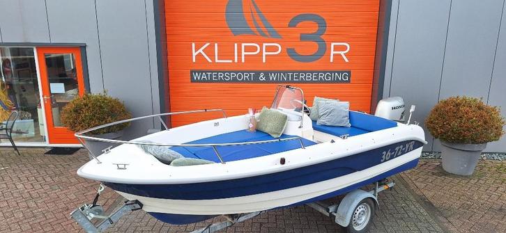 Topcraft 440 | Honda 30pk 4T | Buiskap | Zondek | Afdekkleed, Watersport en Boten, Vis- en Consoleboten, Zo goed als nieuw, 30 tot 50 pk