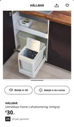 Hallbar uitrekbare prullenbak, Huis en Inrichting, Ophalen, Kunststof, 40 liter of meer, Zo goed als nieuw