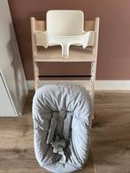 Stokke Tripp Trapp whitewash incl babyset en newbornset, Kinderen en Baby's, Kinderstoelen, Ophalen, Zo goed als nieuw, Meegroeistoel