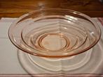 glazen rosé schaal, Antiek en Kunst, Antiek | Glas en Kristal, Ophalen of Verzenden