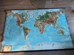 Reliëf kaart De Aarde  schoolkaart, Ophalen, Aardrijkskunde