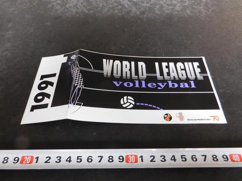 sticker 1991 world league volleybal nevobo nn WL, Verzamelen, Stickers, Zo goed als nieuw, Bedrijf of Vereniging, Ophalen
