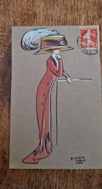 Postkaart , Laussucq, Frans, art deco, art nouveau,, Ophalen of Verzenden, Voor 1920, Frankrijk