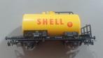 HO wagon PIKO ketelwagen DB 583 439 opdruk Shell geel, Gebruikt, Gelijkstroom of Wisselstroom, Wagon, Piko