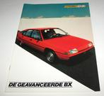 Autofolder Citroen BX 1983 de geavanceerde BX citroën, Ophalen of Verzenden, Zo goed als nieuw, Citroën
