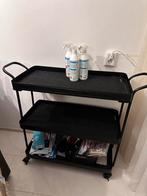 Grote zwarte keuken trolley - Zo goed als nieuw!, Huis en Inrichting, Ophalen, 50 tot 100 cm, Zo goed als nieuw, Metaal