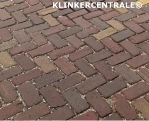 ROOIKORTING 214m2 gemêleerd gebakken klinkers keiformaat, Tuin en Terras, Tegels en Klinkers, Gebruikt, Klinkers, Keramiek, 10 m² of meer