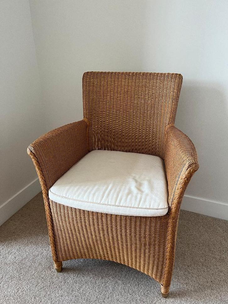 Stoel Lloyd Loom, Design SM, Huis en Inrichting, Stoelen, Gebruikt, Eén, Kunststof, Bruin, Ophalen