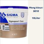 Sigma Pearl Clean Matt Muurverf 9010 (10L) – opgeopend, Ophalen, Wit, Nieuw, Verf