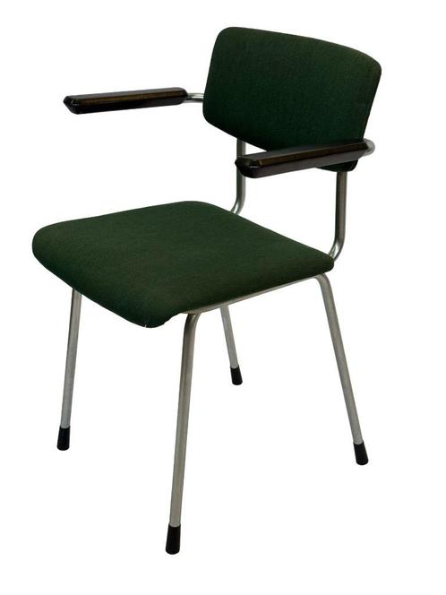 Vintage Gispen Stoel 1235 Cordemeyer Design, Huis en Inrichting, Stoelen, Gebruikt, Eén, Metaal, Ophalen