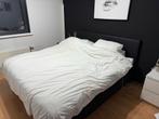 Mooi tweepersoonsbed, Huis en Inrichting, Slaapkamer | Bedden, Ophalen, Zwart, Tweepersoons, Zo goed als nieuw