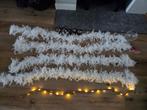PRIJS VERLAAGD! Kerst boa's en verlichting aan stevig touw, Ophalen of Verzenden, Zo goed als nieuw