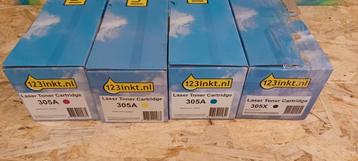 Complete 123inkt huismerk tonerset HP 305X/305A beschikbaar voor biedingen