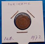 Suriname 1 cent 1972 - Juliana, Postzegels en Munten, Munten | Nederland, Verzenden, Koningin Juliana, 1 cent, Losse munt