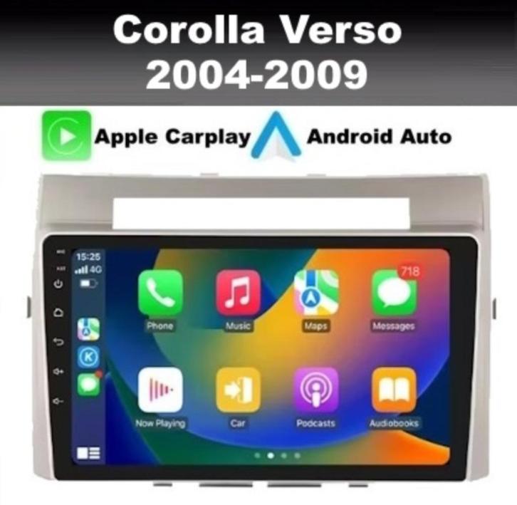 Toyota Corolla Verso 2004-2009 android 14 apple carplay DAB+, Auto diversen, Autoradio's, Nieuw, Ophalen of Verzenden