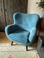 Fijne fauteuil - mist knoop, Huis en Inrichting, Fauteuils, Ophalen, Gebruikt, Stof