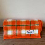 Klein Vintage Oranje Geruit Deken, Kinderkamer, Acryl, Aabe, Kinderen en Baby's, Ophalen of Verzenden, Gebruikt, 100 cm of meer