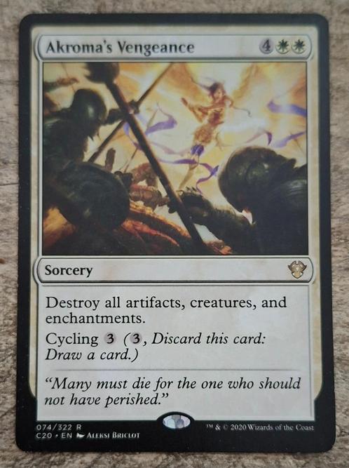Akroma's Vengeance - Magic the Gathering, Hobby en Vrije tijd, Verzamelkaartspellen | Magic the Gathering, Gebruikt, Losse kaart