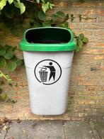 Prullenbak buiten, Huis en Inrichting, Woonaccessoires | Prullenbakken, Ophalen, Kunststof, Gebruikt, 50 tot 75 cm