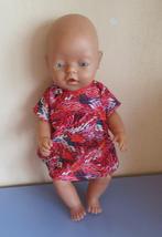 Poppenkleertjes poppenkleding Baby pop 40-43c rode jurk 554, Ophalen of Verzenden, Nieuw, Babypop