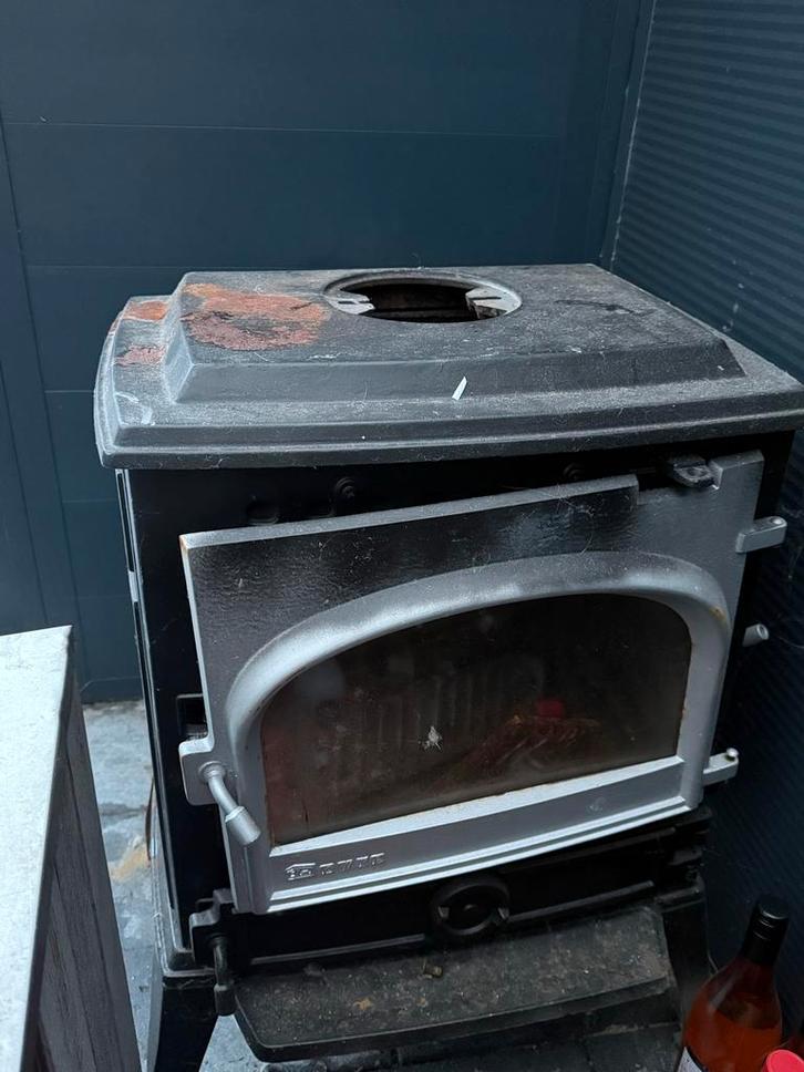 Oude Houtkachel - Opknapper, Huis en Inrichting, Kachels, Gebruikt, Vrijstaand, Houtkachel, Hout, Ophalen of Verzenden