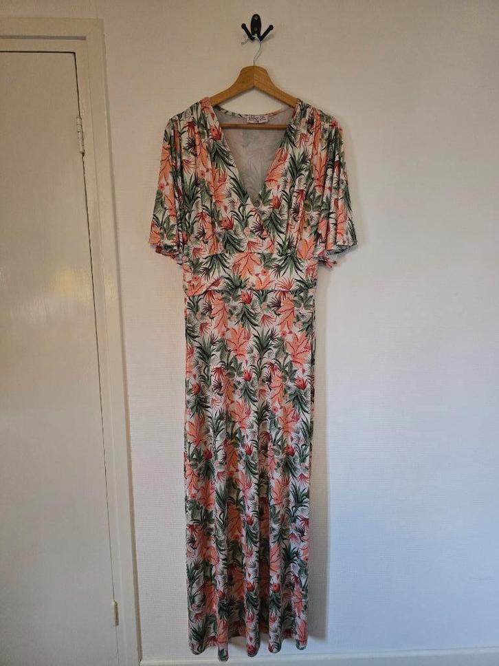 XL Vintage Chic for Topvintage Helene maxi jurk, Kleding | Dames, Jurken, Zo goed als nieuw, Maat 42/44 (L), Overige kleuren, Onder de knie