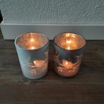 Waxinelichthouders glas vogels, Ophalen, Zo goed als nieuw, Overige materialen, Minder dan 25 cm