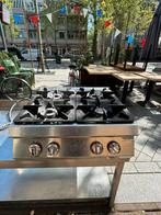Horeca gasfornuis 4 brander Angelo Po, Ophalen, 60 cm of meer, Zo goed als nieuw, Gas
