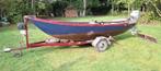 Stalen vlet 5m | Trailer met elec Lier | Accu | Radio | Tank, Watersport en Boten, Motorboten en Motorjachten, Ophalen, 10 tot 30 pk