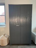 WOOOD Dennis kast grenen steel gray, Ophalen, Met deur(en), 100 tot 150 cm, 200 cm of meer